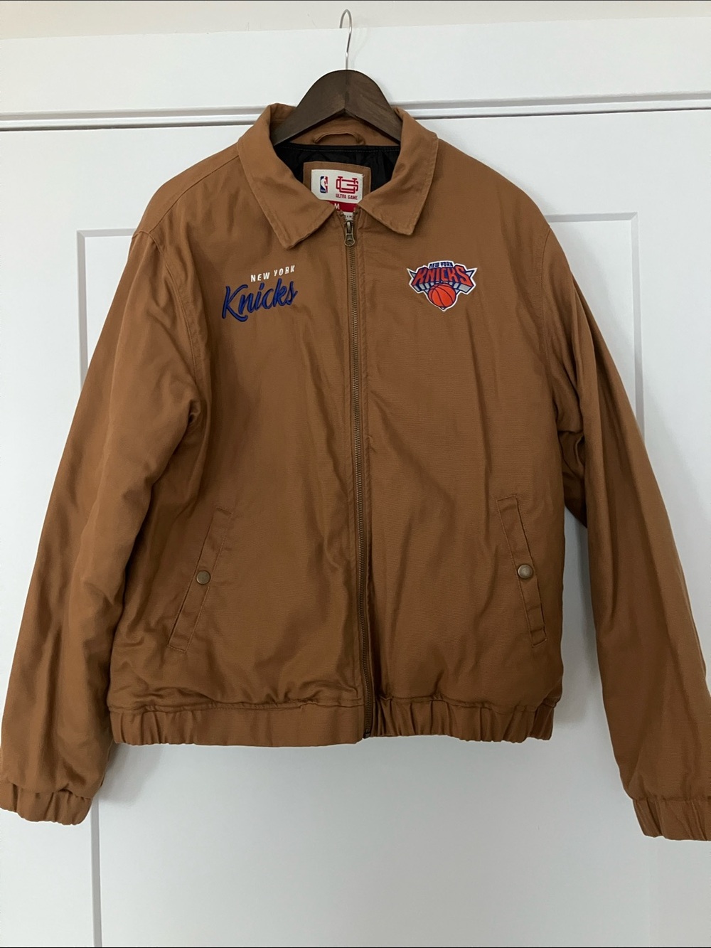New York Knicks Work Jacket with Embroidered Logos